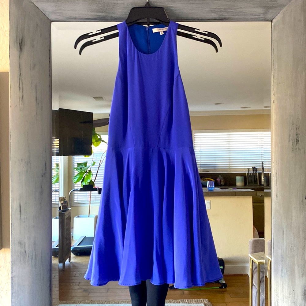 Lavender brown racer back dress